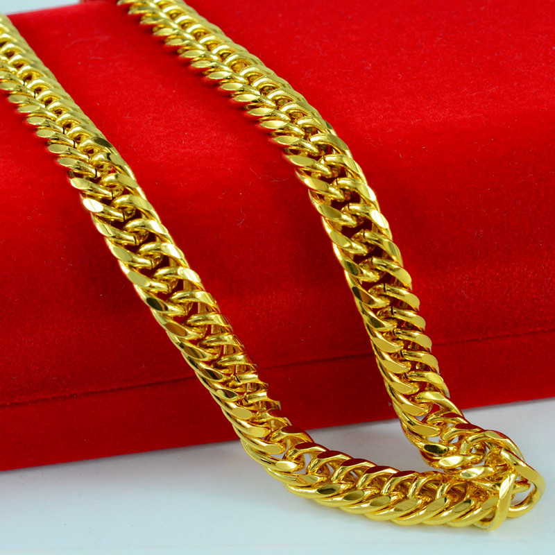 18K Gold Necklace Men’s Gold Plated Men’s Necklace Persix