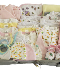 Girls 62 pc Baby Clothing Starter Set with Diaper Bag