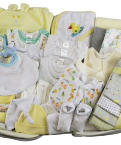 Unisex 62 pc Baby Clothing Starter Set with Diaper Bag